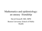 Mathematics and epidemiology: an uneasy friendship