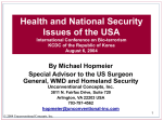 Public Health IS a National Security Issue!