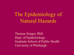 Epidemiology of Disasters - University of Pittsburgh