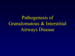 GRANULOMATOUS DISEASE & INTERSTITIAL LUNG DISEASE