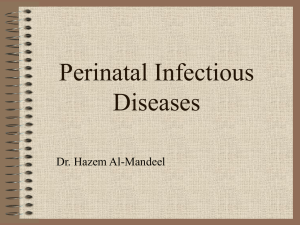 Perinatal Infectious Diseases