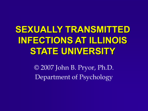 Gonorrhea - the Department of Psychology at Illinois State