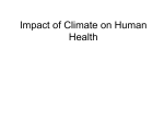 Impact of Climate on Human Health - Cal State LA