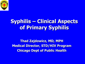 Syphilis Epidemiology
