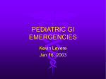 pediatric gi emergencies - Calgary Emergency Medicine