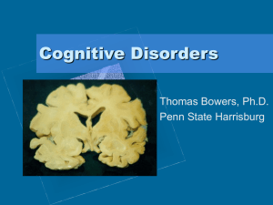 Cognitive Disorders