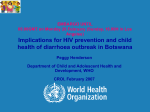 Implications for HIV prevention and child health of diarrhoea