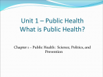 Chapter 1 Public Health: Science, Politics, and Prevention