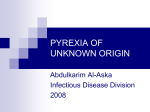 Pyrexia of Unknown Origin