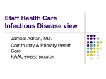 Staff Health Care Infectious Disease view