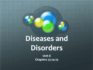 Unit 8 Communicable Diseases