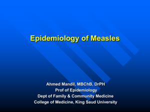 Measles Epi