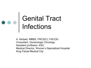 Genital Tract Infections