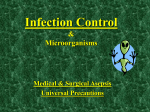 Infection Control & Microorganisms