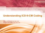 Understanding ICD-9-CM Coding Mary Jo
