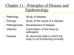 Chapter 11 - Principles of Disease and Epidemiology