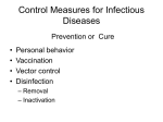 Control Measures for Infectious Diseases