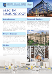 M.Sc. in Immunology  Research Project