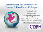 Epidemiology of Communicable Diseases &amp; Bloodborne Pathogens