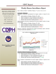 HINT Report Weekly Disease Surveillance Report