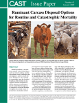 Ruminant Carcass Disposal Options for Routine and Catastrophic Mortality Number 41 January 2009