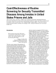 Cost-Effectiveness of Routine Screening for Sexually Transmitted Diseases Among Inmates in United