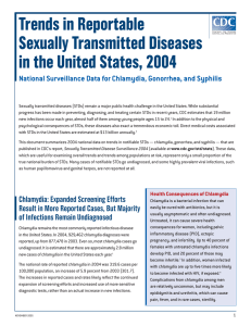 Trends in Reportable Sexually Transmitted Diseases in the United States, 2004
