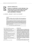 Presence of antibodies to canine distemper virus, (Canis adustus