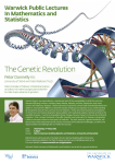 The Genetic Revolution Warwick Public Lectures In Mathematics and Statistics