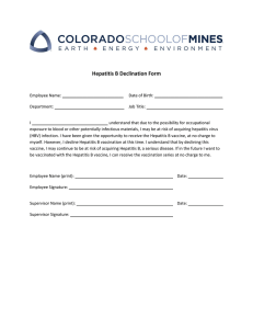 Hepatitis B Declination Form