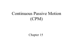 CPM - Therapeutic Modalities
