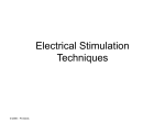 Electrical Stimulation Technique