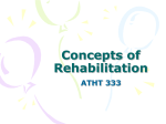Concepts of Rehabilitation Ch 1