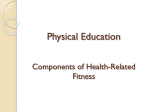 GCSE Physical Education Healthy active lifestyles & how they could