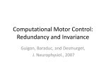 Computational Motor Control: Redundancy and Invariance