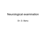 Neurological examination