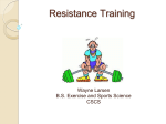 Resistance Training and YOU!