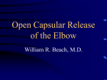 Open Capsular Release of the Elbow