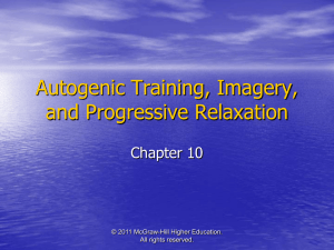 Autogenic Training and Imagery
