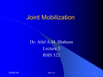 lecture 5. Joint Mobilization