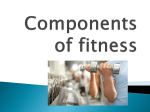 Health related Fitness Components