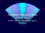 Nutrition, Fitness & Sport