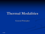 Thermal Modalities
