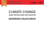 Lesson 2a – Adaptation & Mitigation