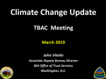 Climate Change Update (TBAC Meeting)