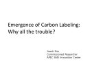 Background on the emergence of carbon labeling