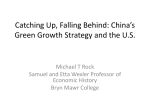 Catching Up, Falling Behind: China`s Green Growth Strategy and the
