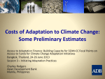 Adaptation Cost Estimation - Asia Pacific Adaptation Network