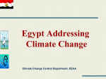 Egypt Addressing Climate Change