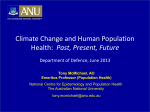 Part 2 - Climate Change and Human Population Health